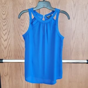 Blue Express Sleeveless Blouse
